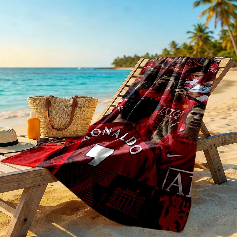 Cristiano Ronaldo Beach Towel Soft Durable Quick-Dry Comfortable Lightweight