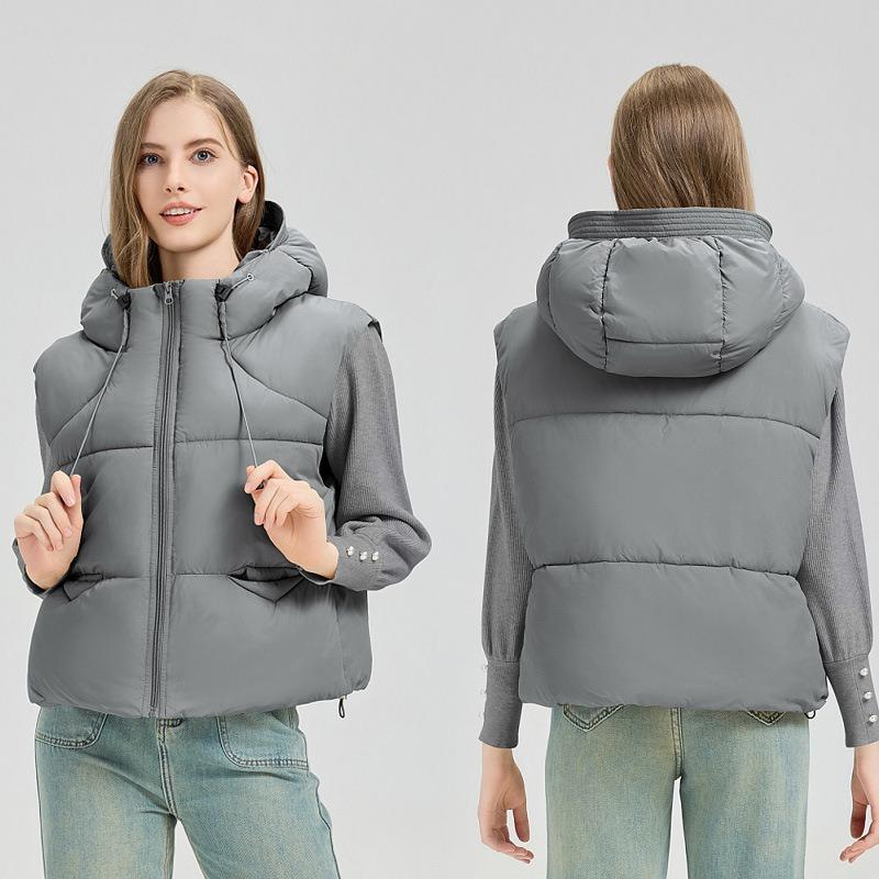 Kurze Baumwollweste Damen Herbst und Winter neu kleiner Mann draußen tragende Weste Weste Westenjacke Tide