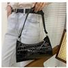 Solid Color Pu Leather Women'S Underarm Bag For Female Retro Casual Shoulder Bag Tote Clutch Purse Banquet Handbag