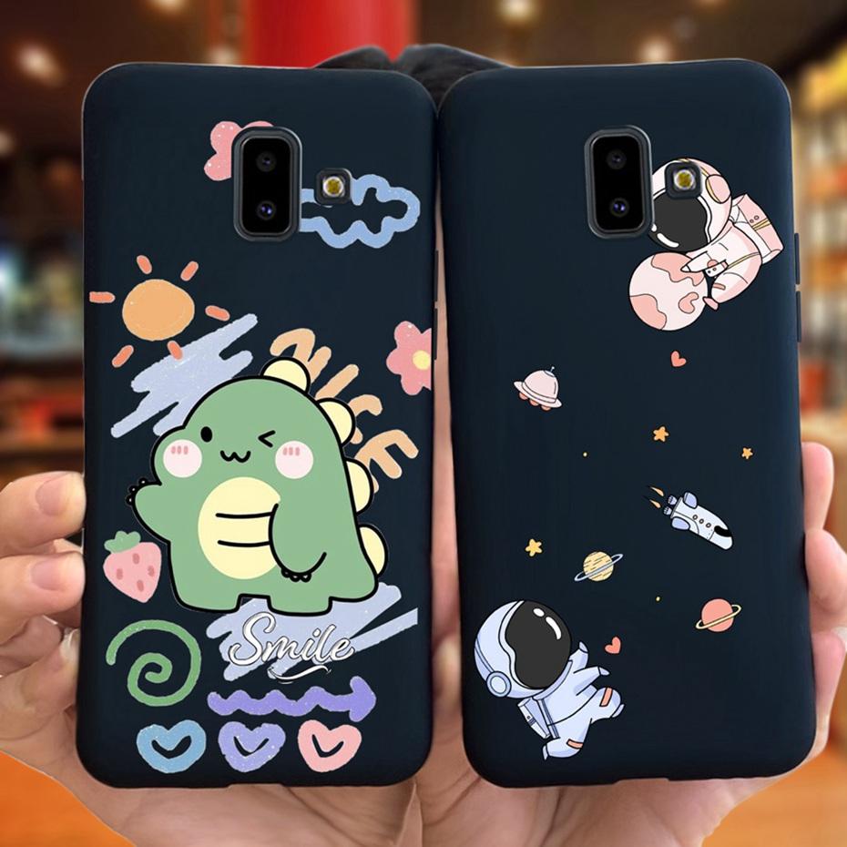 Handyhülle für Samsung Galaxy J6 Plus 2018 Niedliches Tier Cartoon Süßigkeitenfarbe Weiches Silikon TPU Hülle für Samsung J6 J 6 J6Plus