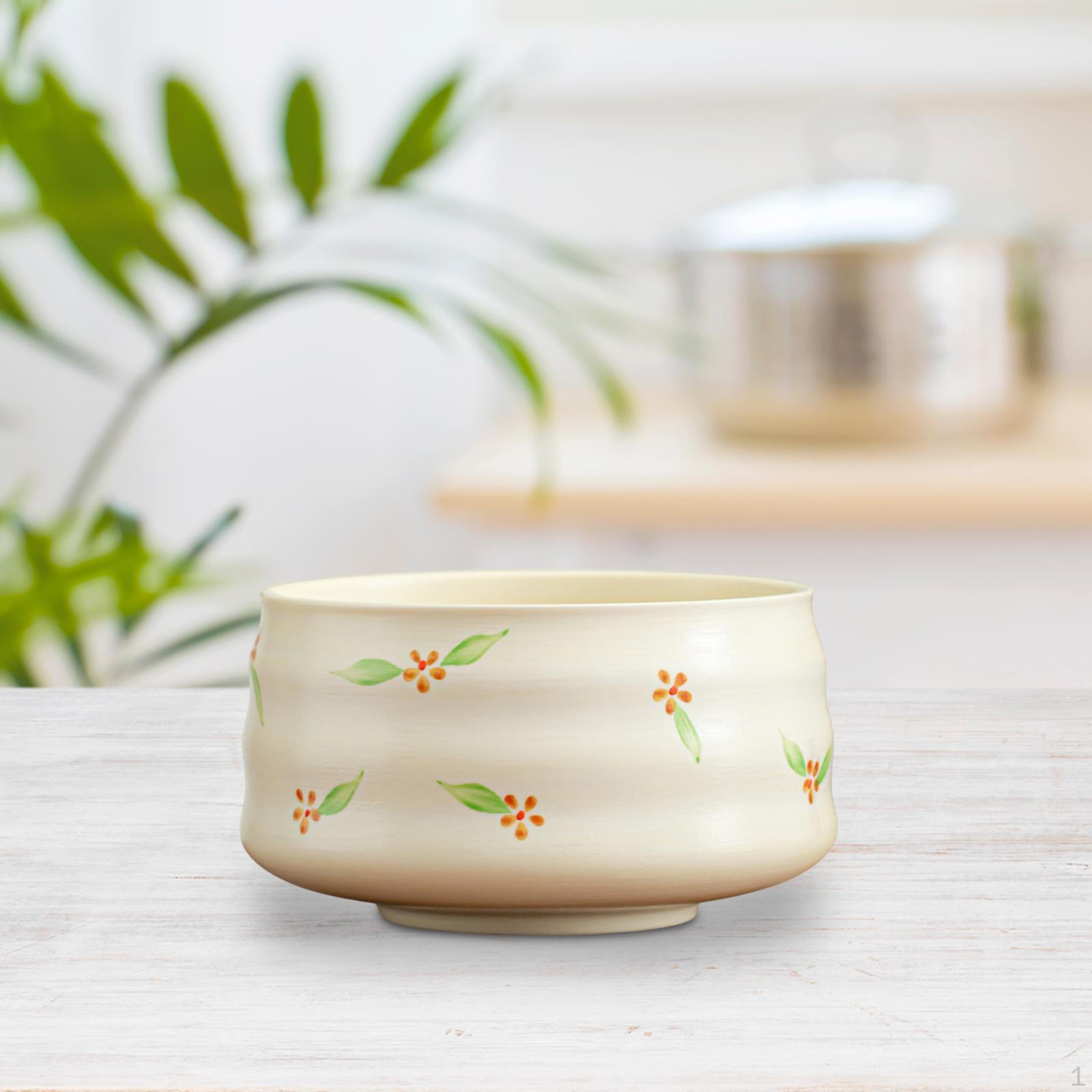 

Ceramic Matcha Bowl Mixing 580ml Accessory, Handcrafted Tea Ceremony for бежевий