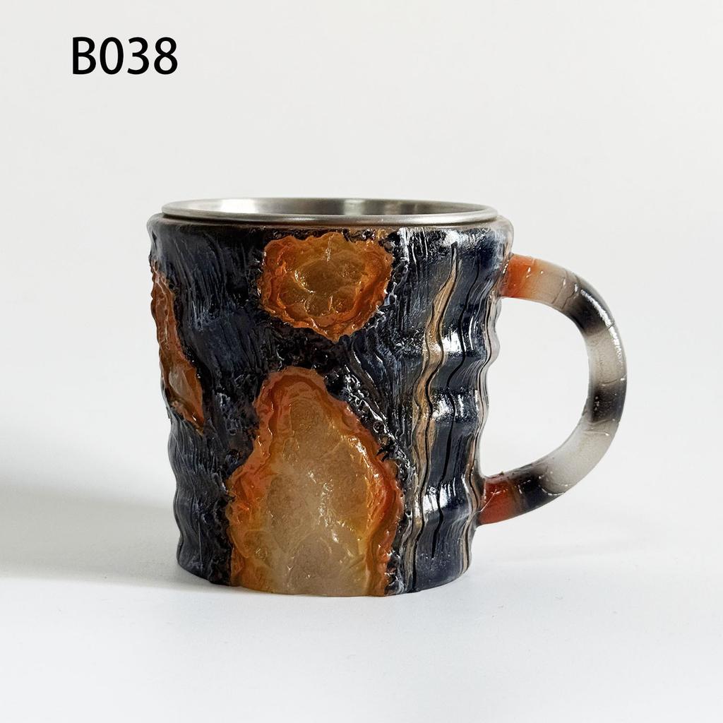 Mineral Crystal Coffee Mugs Imitation Mineral Crystal Coffee Resin Crystal Cup