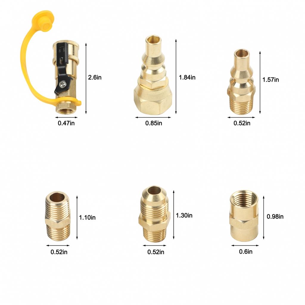 Gas Appliance Fittings Propane Quick Connect RV Quick Connect