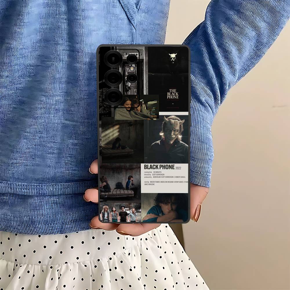 Horror Movie The B-Black P-Phone Phone Case For Samsung S 24 Fe 25 Ultra Plus 20 Lite 21 30 22 23 24 22 Ultra 5G Fundas