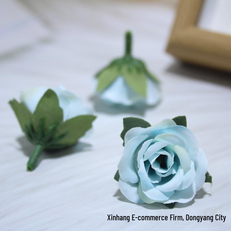 Handgefertigte Mailand Rose Künstliche Blume für Zuhause, Hochzeitsdekoration und DIY Kopfschmuck