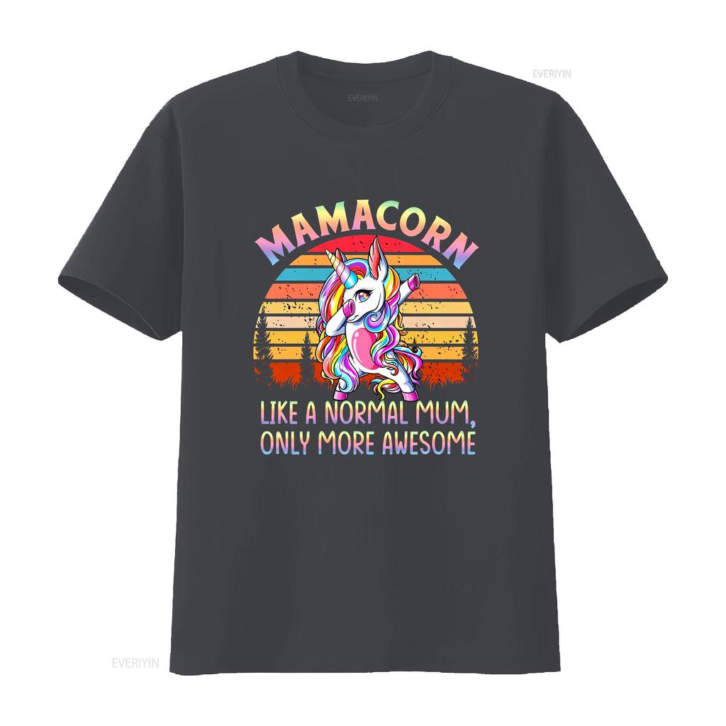 Mamacorn T Shirt Mothers Day Birthday Gifts for Mum Xmas Present Gift Ideas Tee Vintage Washed Soft Unisex Stylish Comfortable