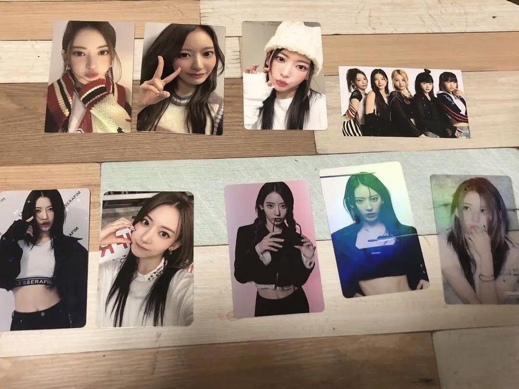 [USED] 66 Trading Cards Luseraphim Chaewon Yunjin Kazuha Sakura Lusera