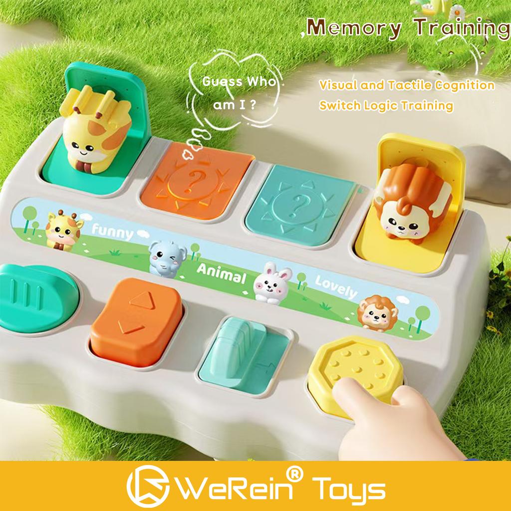 Giraffe Animal Scene Hide-and-Seek Logic Mechanism Box Learning  Educational Toys  Playsets for Kids
