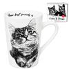 Large Porcelain Mug Cat 400ml Queen Isabell Gift For Cat Lover Premium