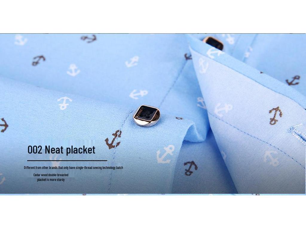 Camisa Masculina de Manga Longa com Gola Turn-Down, Estampa Xadrez Floral, Corte Slim.