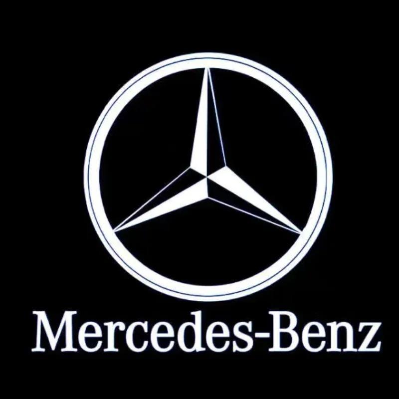 2-4PCS Car Door HD Led Laser Projector Welcome Lamp Suitable For Mercedes-Benz AMG CLA C17 CLS C218 W218 W219 E Class 207 C207.