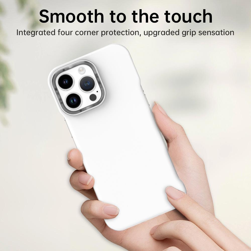 For iPhone 14 Pro Case Frameless Ultra Thin TPU + PET Phone Cover Reinforced Corners