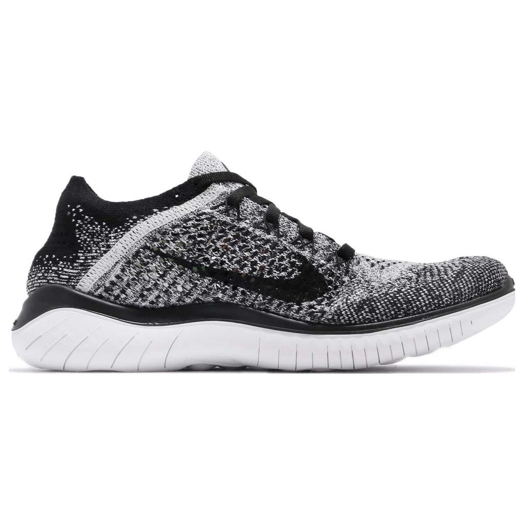 (WMNS) Nike Free RN Flyknit 2018 'White Black' Women's 942839-101