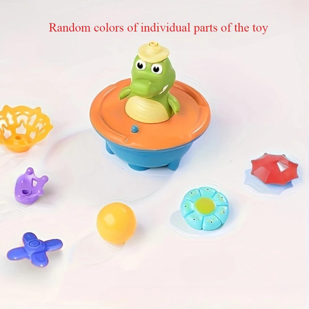 

Игрушки для купания малыша, идеально подходят для веселья в ванне и брызг в бассейне - 6 шт., стиль водяной пистолет, милая форма крокодила, идеальный праздничный подарок для младенца