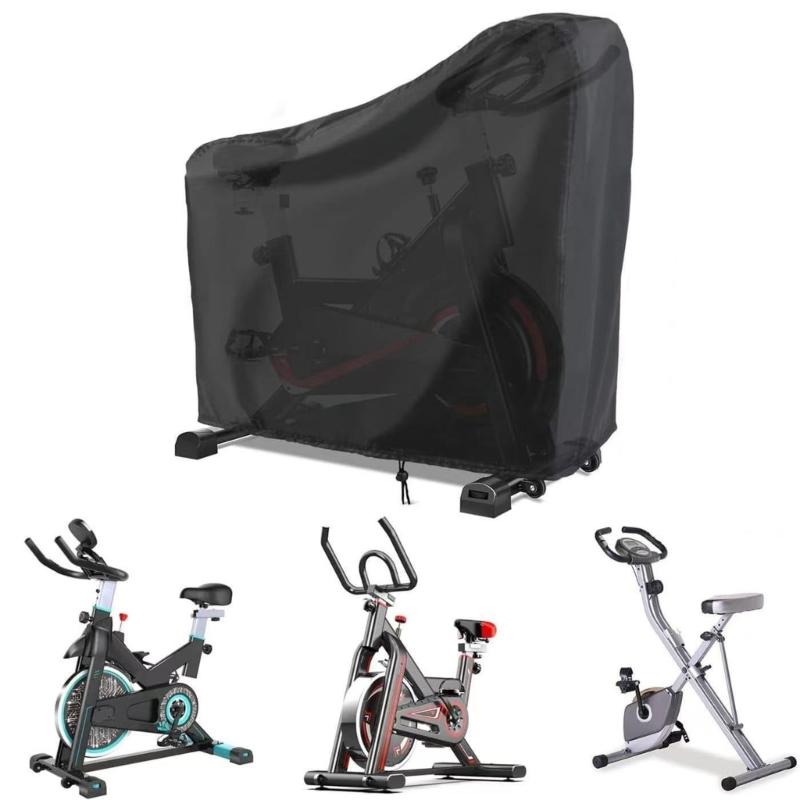 

Ветрозащитный чехол для велотренажера Водонепроницаемый защитный чехол Регулируемый дизайн со шнурком Подходит для использования в помещении и на улице 142cm
