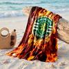 Sporting CP FC Aufdruck Mikrofaser Strandtuch Schnelltrocknend Saugfähig Großes Handtuch für Strand Schwimmen Reisen