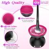 Portable Electric Makeup Brush Cleaner Automatic Brushes Washing and Drying Machine with Built In Silicone Bumps 2