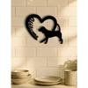 Rustic Farmhouse Welcome Sign Vintage Black Metal Wall Art Dog Cutouts Porch Decor Gift