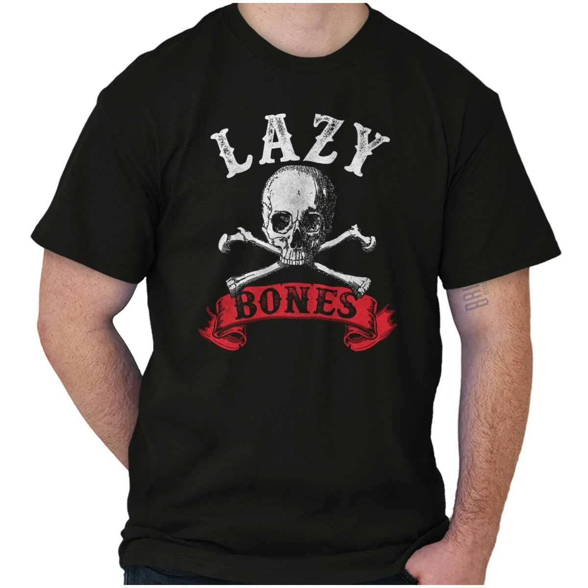 

Lazy People Can t Move Procrastination Tired Womens or Mens Crewneck T Shirt Tee M
