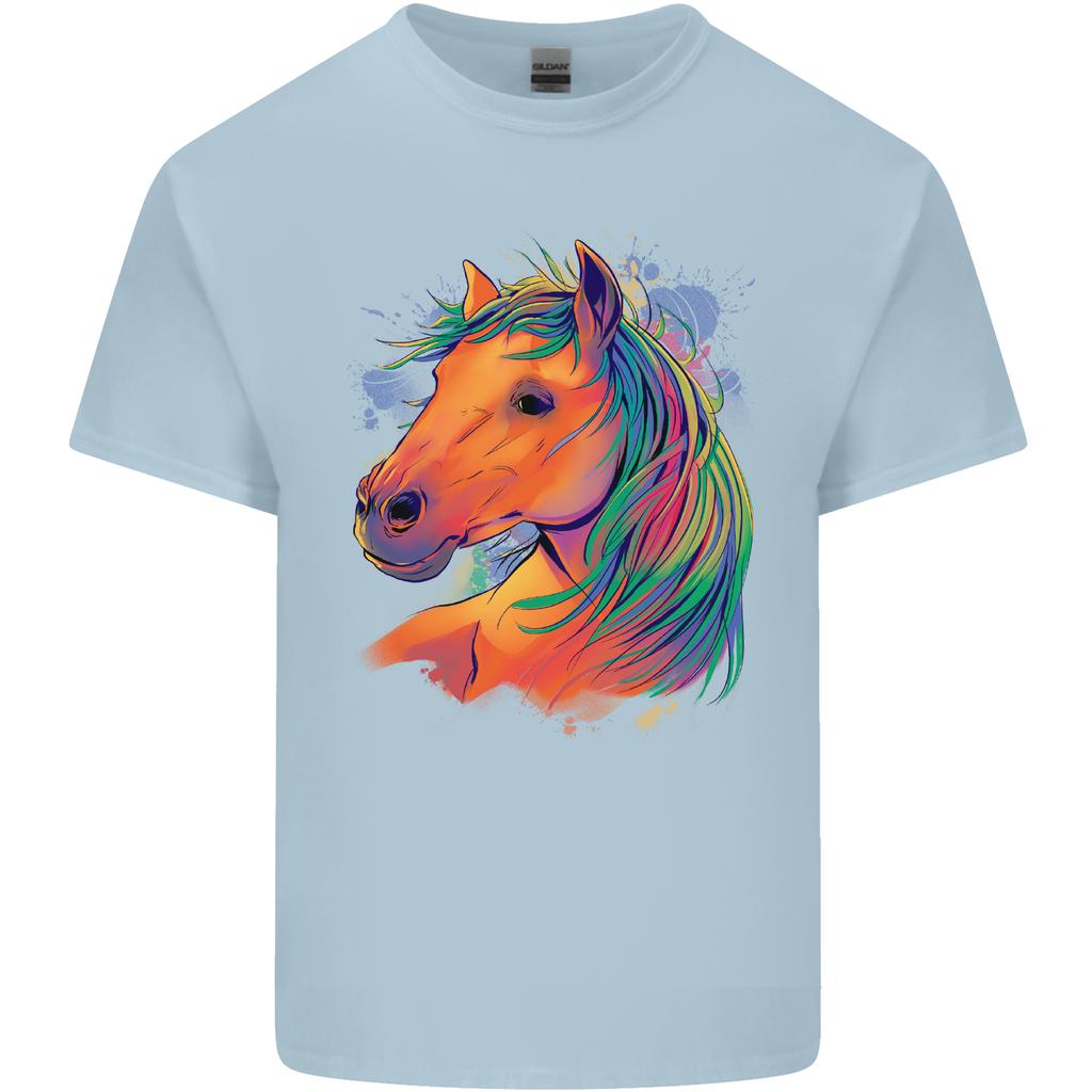 Horse Head Equestrian Unisexs Light Cotton TShirt
