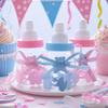 12pcs Baby Bottle Mini Blue Pink White Plastic Candy Boxes Baby Shower Favors Gifts Boys Girls Gender Reveal Party Decorations