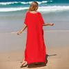 Women Beach Cover Up Loose Plus Size Bohemian Long Dress Bikini Top