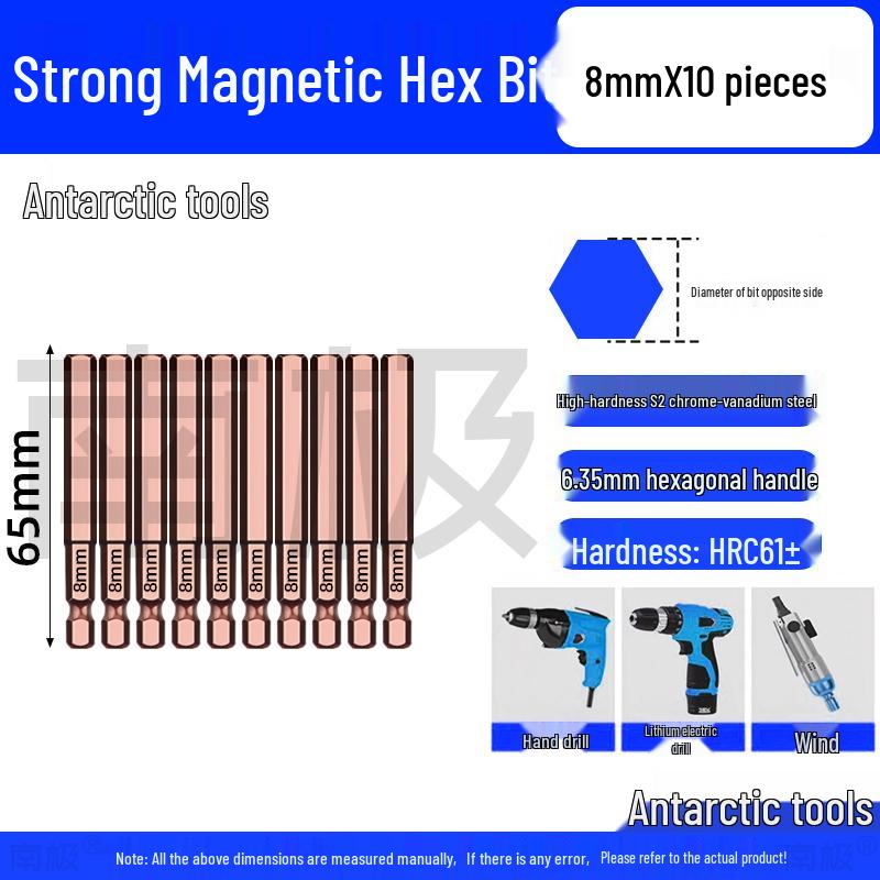 Industrial-Grade Strong Magnetic Hex Bit Extension for Electric & Pneumatic Screwdrivers and Drills