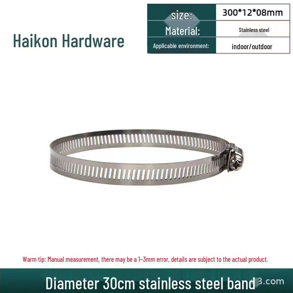 Heavy-Duty Waterproof Stainless Steel Pipe Clamp for Utility Poles