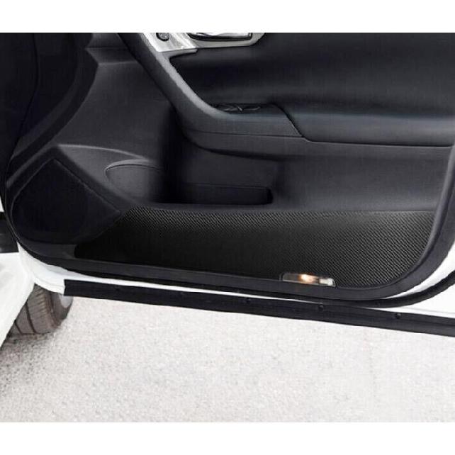 For Nissan Altima 2013~2018 Carbon Fiber Inner Door Anti~Kick Panel Cover Trim