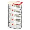 Food Storage Container With Sealed Lids For Kitchen Organization And Spice Preservation