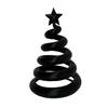 Modern 3D Printed Tabletop Ornaments Spiral Twisted Christmas Tree Figurine with Star Top, Mini Nordic Style Seasonal Table Centerpiece Ornament, Gift