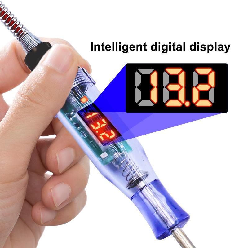 5V-120V Car Tester Pen Voltage Circuit Test Dc Digital Display Electric Pen Probe Pen Auto Diagnostic Tools 2V 12V 24V 48V