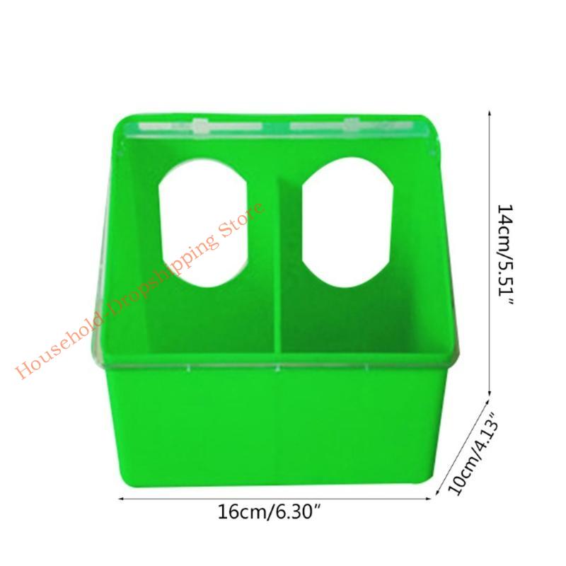 85AD Poultry Drinking Cups for Chicken Quail Hanging Plastic Feedd Bowls 2 Holes