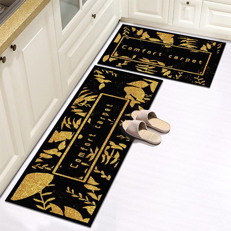 WTEMPO Kitchen Carpet Printed Carpet Thick Foot Mat Floor Mat Simple Door Mat Entrance Door Mat