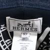 HERMES [Excellent Condition/Domestic Authentic] Helen Silky Denim Pocket Bucket Hat hat 57 IndigoUsed
