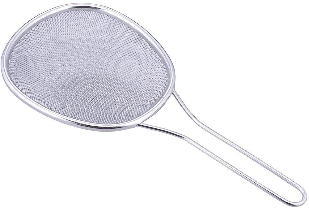 

Shimomura Kihan Mama Cook Stainless Steel Drainer in Oval Shape Fits the Side of a Drains Vegetables and Noodles All at Once 35692 (Made Japan) - Pot,