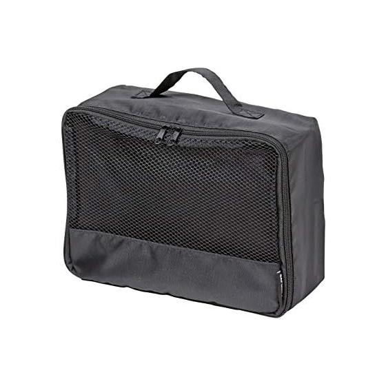 CAPTAIN STAG Travel Pouch Travel Case Gadget Case Travel Business Trip Packing Clothes Storage Width 25 X Depth 19 X Height 9cm S Size Black UV-3006