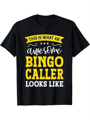 Top Pick Mens Funny Bingo Caller TShirt  Bingo Number Graphic