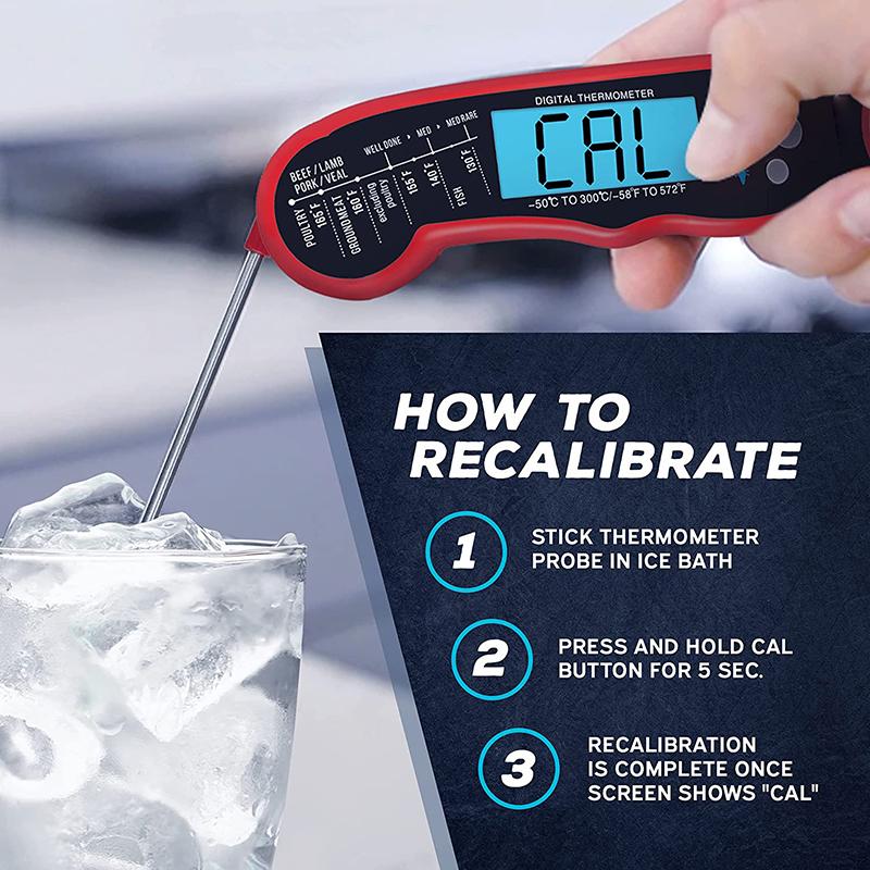 Mattermometer Digital Kökstermometer Kött Varm Mjölk Matlagning Probe BBQ Spis Vattentät Köksredskap Termometer