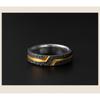 Adjustable Open Ring Men Women Vintage Geometric Design Plated Bohemian Style Band Gift
