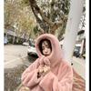 Women's Artificial Fur Coat Women's Autumn And Winter Loose Plush Thickened Hooded  Coat