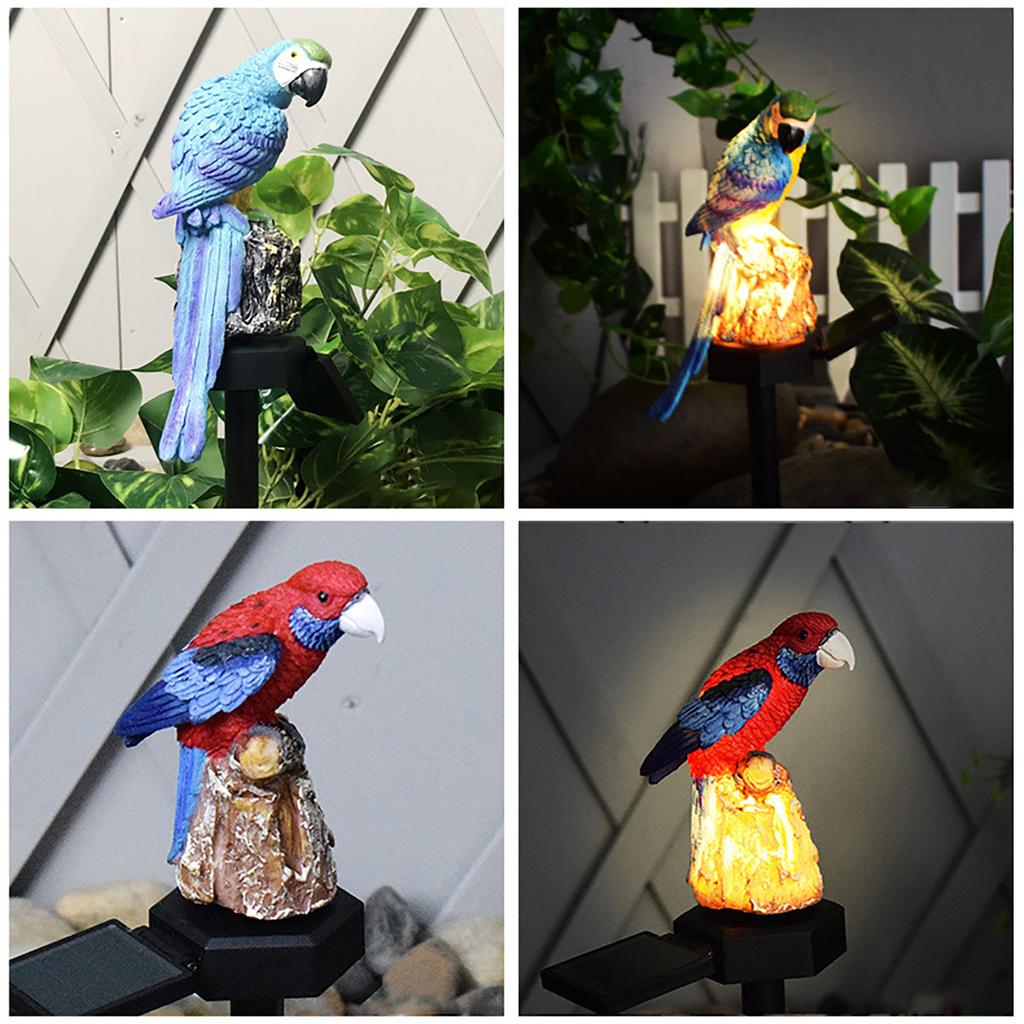 Zahradní dekorace Resin Parrot Solární světlo Garden Light