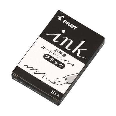 Pilot Fountain Pen Ink 5 Cartridges X 10 Packs Cartridges, Black, (IRF50S10B)