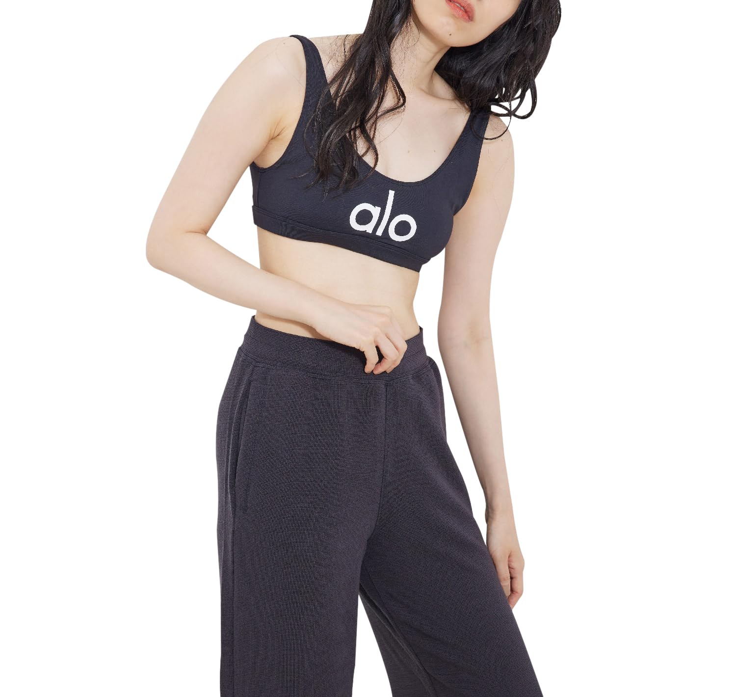 

Nergy Bra AMBIENT LOGO BRA Бюстгальтер с логотипом Ambient для Black Maine [alo] Женщины, (01)