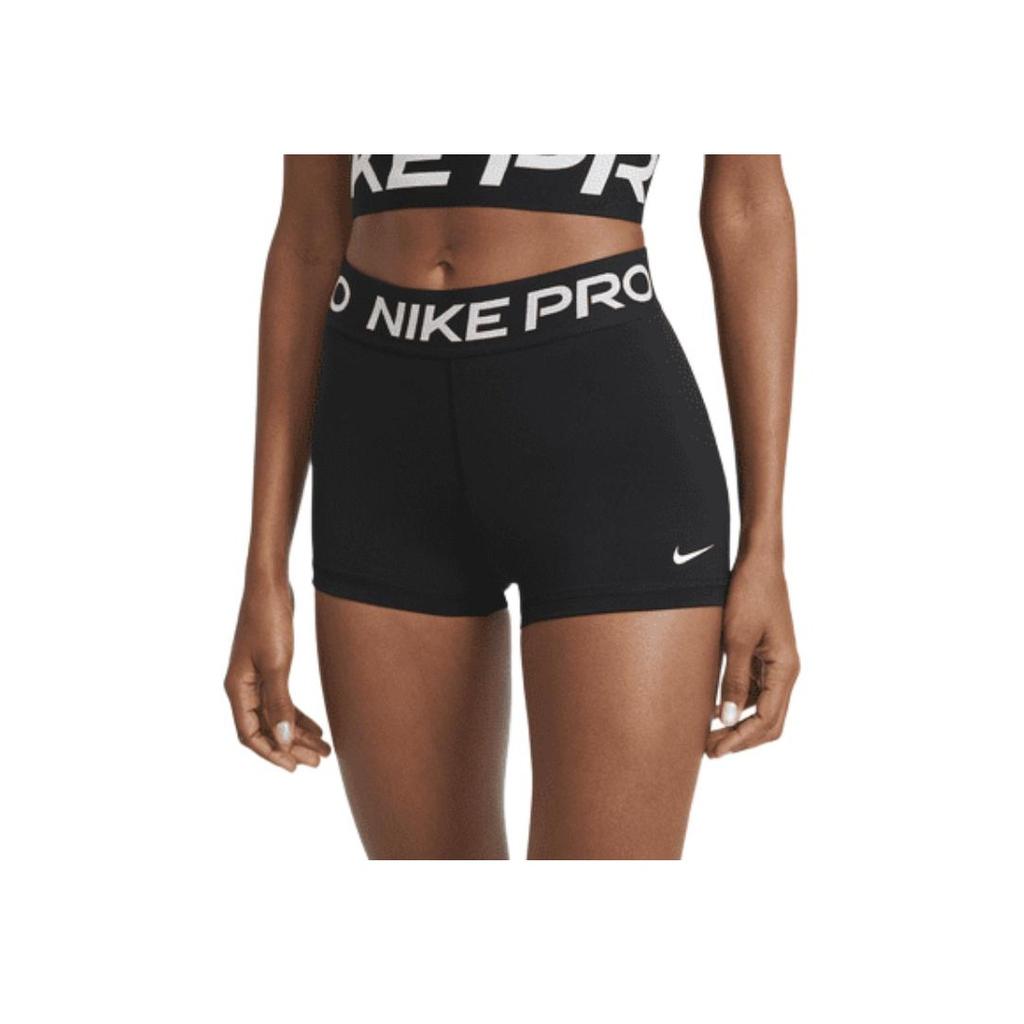 Nike Pro Logo High-Waisted Sports Shorts Women Bottoms Black CZ9857-010