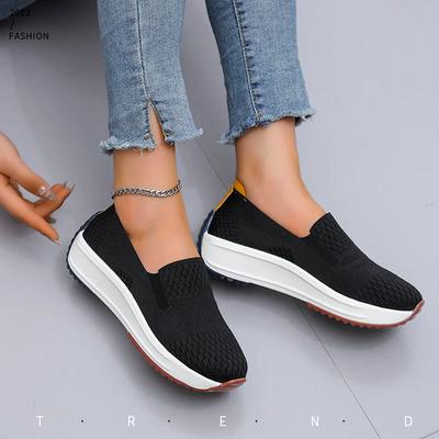 Mode 2025 Damenschuhe Frühling Slipper Mesh Damen Vulkanisierte Schuhe Neue Atmungsaktive Sneaker Damen Runde Zehe Freizeitschuhe Frau Zapatos