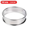 8/9/10CM English Muffin Rings Crumpet Rings Double Rolled Tart Ring Round Stainless Steel Muffin Tart Rings Mold Baking Tools