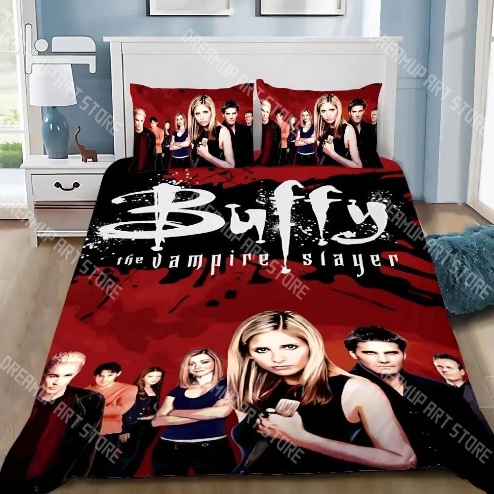Fashion Buffy the Vampire Slayer Bedding Set Single Twin Full Queen King Size Bed Set Kids Bedroom Duvetcover Sets Bed Sheet Set