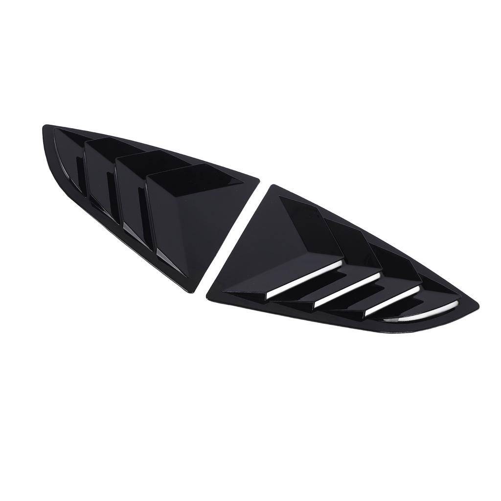 Pair of Rear Window Shutter Cover Left Right Stylish Look Weatherproof Proper Fit for BRZ 2021 To 2024 Glossy Black