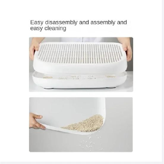 Petkit Pura Sandbox for Cat, Litter Secondary Catcher, All Line Universal Double Layer Filtered, Cleaning Products Litter Tray